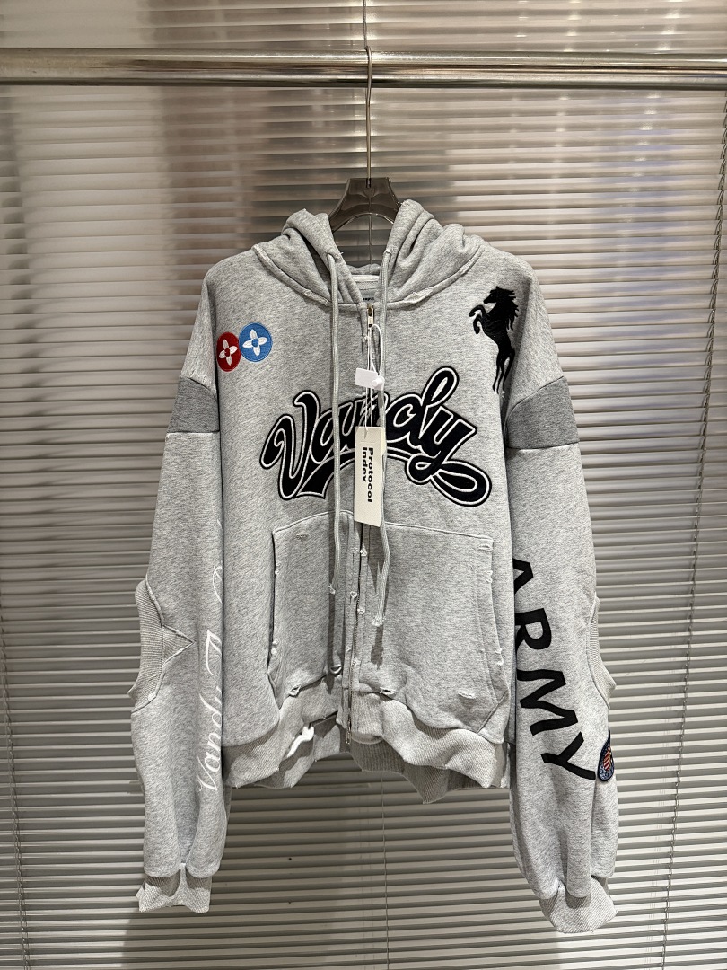 Streetwear Brand Collabs - Moda Markası 25FW Kolaborasyon Fermuarlı Kapüşonlu