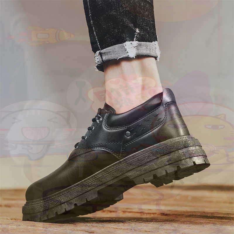 Streetwear Brand Best - Koyu Doğal Deri Moda Eğitmenler Tenis