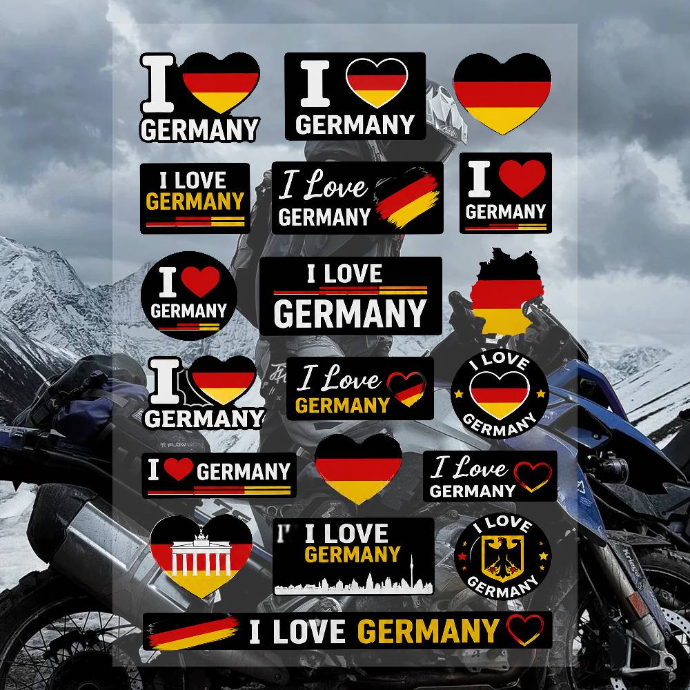 Streetwear Brand Germany - A-germany Streetwear Marka Çıkartma Seti Su