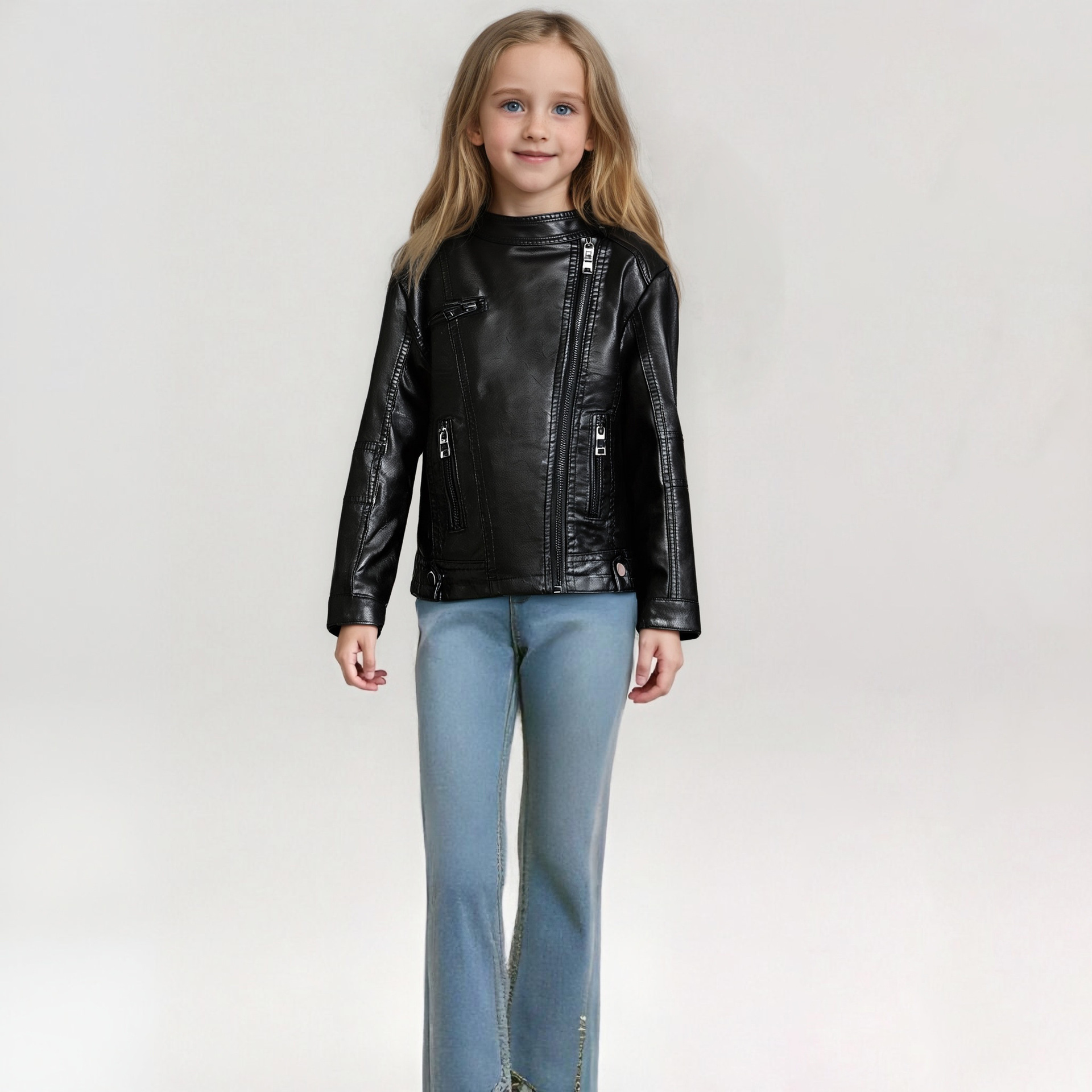Streetwear Girl Brand - 2-12Y Yeni Yıl Kızlar Siyah Kaya